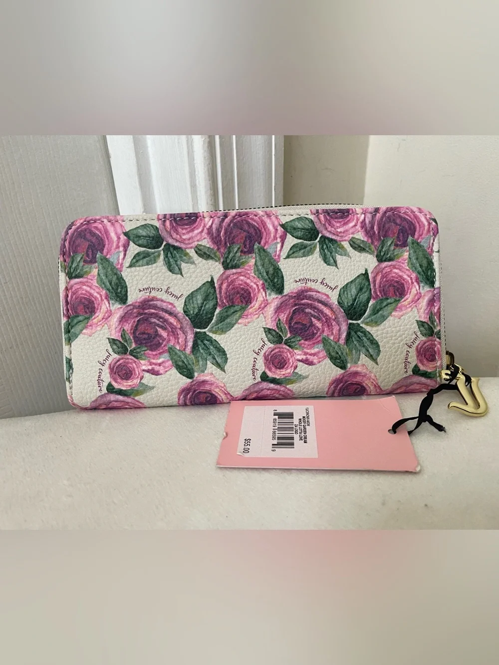 Juicy Couture Pink Heart Floral Women's Wallet